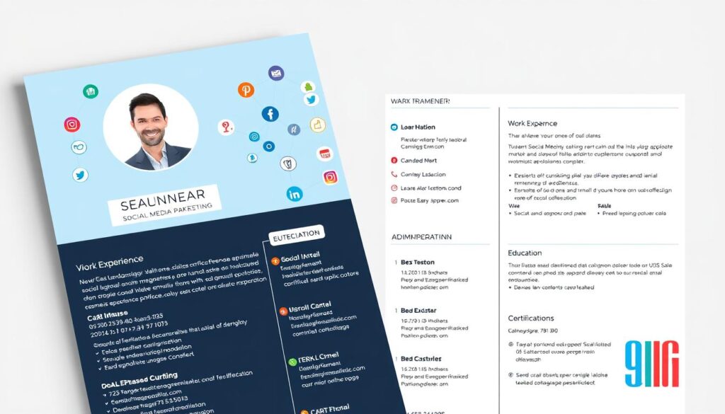 social media marketing resume